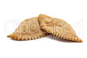 Tasty pasties. Isolated on white