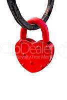 Red heart lock
