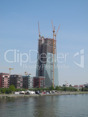 Baustelle der EZB in Frankfurt