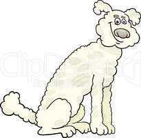 poodle dog cartoon illustration