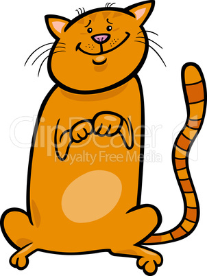 cute cat cartoon illustration