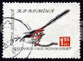 Postage stamp Romania 1959 Long-tailed Tit, Bird