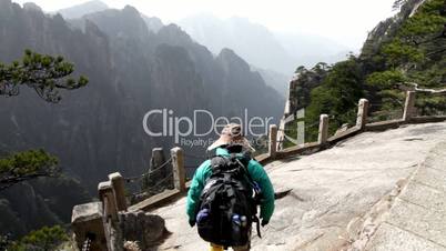 Hiking In Huangshan, China.