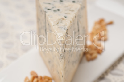 gorgonzola cheese fresh cut and pinenuts