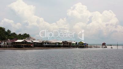 wooden houses in Penyengat island