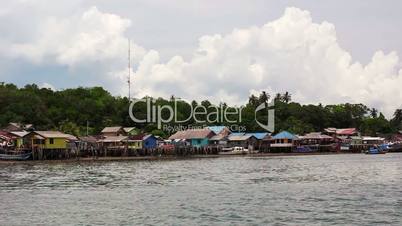 wooden houses in Penyengat island