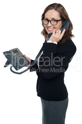 Business professional on phone