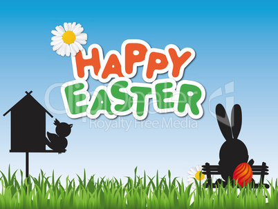 Happy Easter Greeting Card