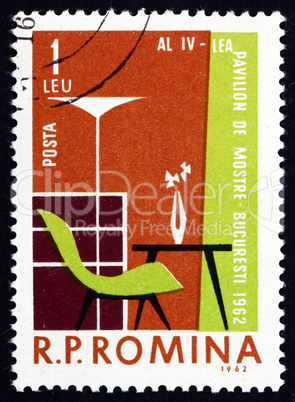 Postage stamp Romania 1962 Furniture, Industrial Design