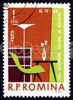 Postage stamp Romania 1962 Furniture, Industrial Design