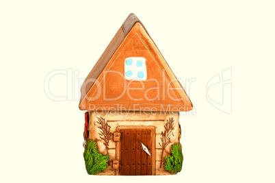 Miniature model country home (piggy bank)