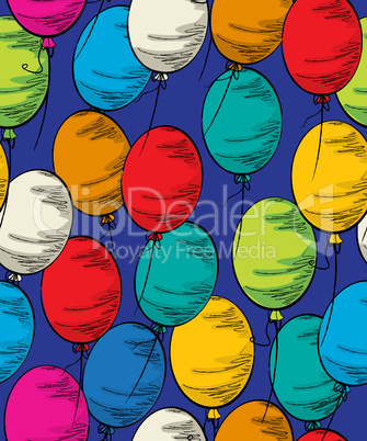 Party balloon seamless