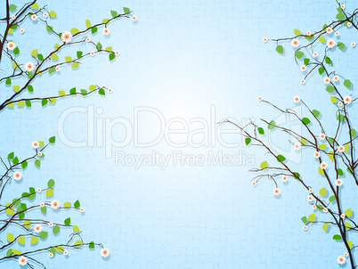 Floral tree illustration