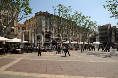 France, Provence, Place de l Horloge in Avignon