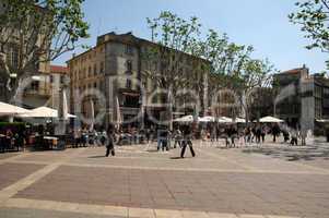 France, Provence, Place de l Horloge in Avignon