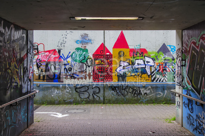 Graffity im Tunnel