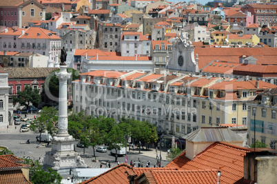 Portugal, old historical building in the center of Lisbon