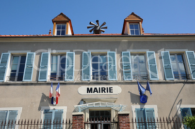 Ile de France, the city hall of Follainville Dennemont