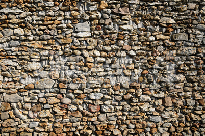 France, detail of a stone wall