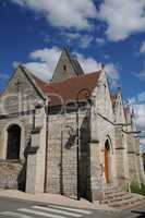 France, the historical church of Fourges in Eure