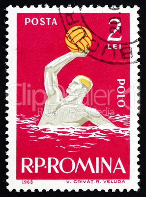 Postage stamp Romania 1963 Water Polo, Sport