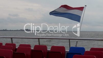 Dutch flag on ship