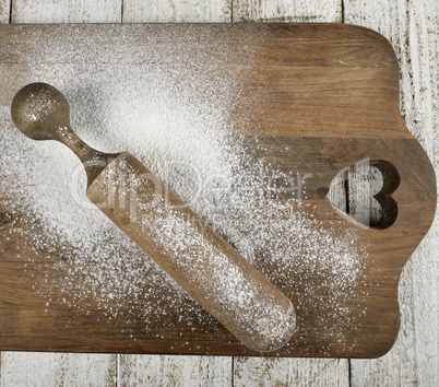 Rolling Pin On A Cutting Board