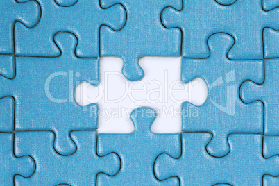 Loch im Puzzle