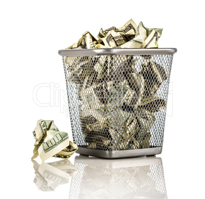 Money in a basket