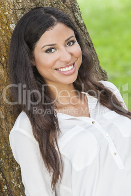 Beautiful Happy Hispanic Woman Smiling