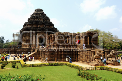 Indien, Orissa, Konark Tempel