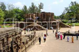 Indien, Orissa, Konark Tempel