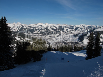 Skiing Slopes In Gstaad