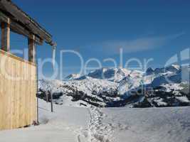 Winter Scene Near Gstaad
