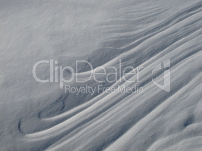 Detail Of A Snow Field