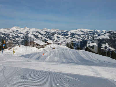 Early Morning On The Wispile, Ski Lift In Gstaad