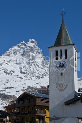 church under the matterhorn