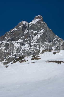 ski slopes under the Matterhorn