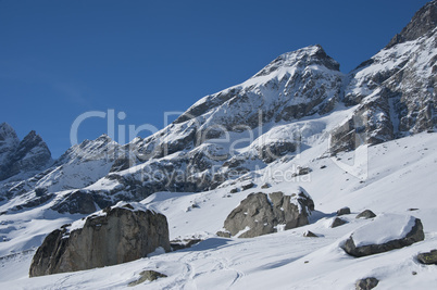 rocks  under the Matterhorn