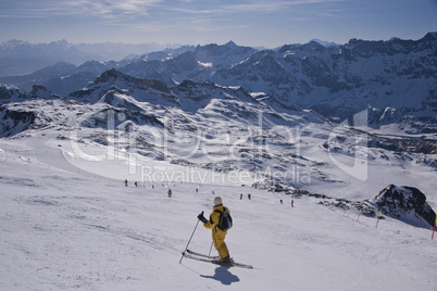 pista ventina in Cervinia