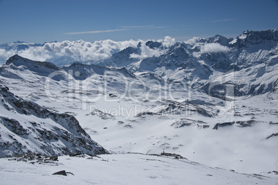 alps from the Plateau Rosa