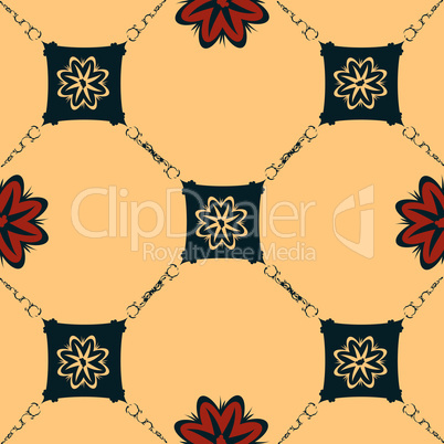 Seamless Art Nouveau tile