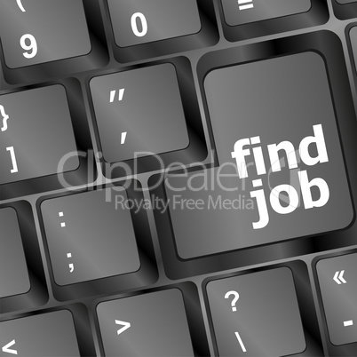 the find job enter button key