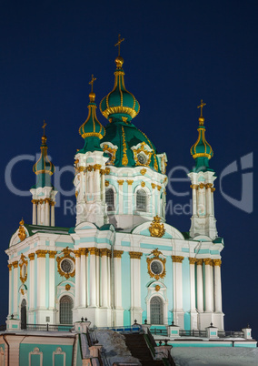 Saint Andrew church in Kiev, Ukraine