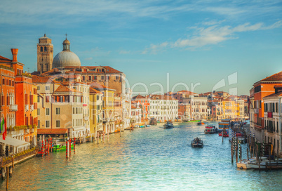 View to Grande Canal in Venice, Italy