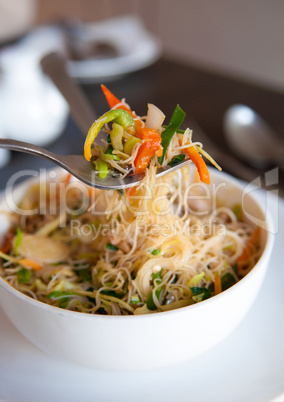 Singapore fried rice noodles