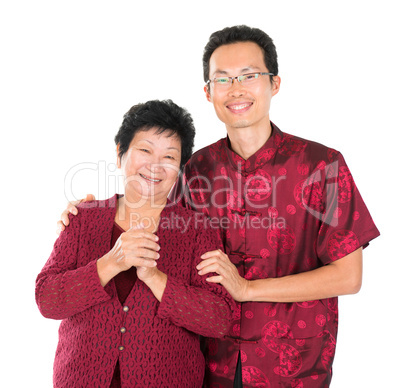 Asian Chinese family blessing