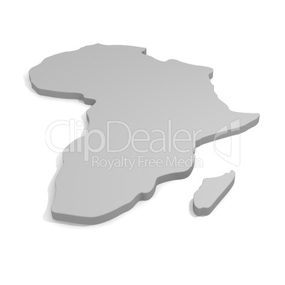 3d map of Africa