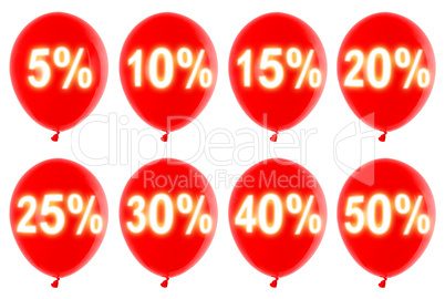 percent balloons