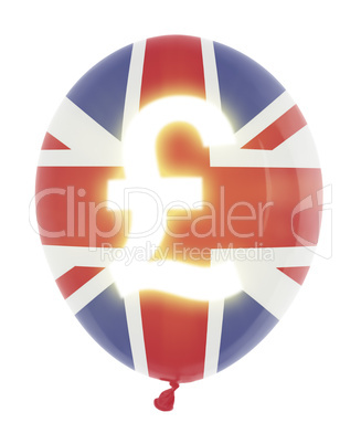 balloon with pound symbol